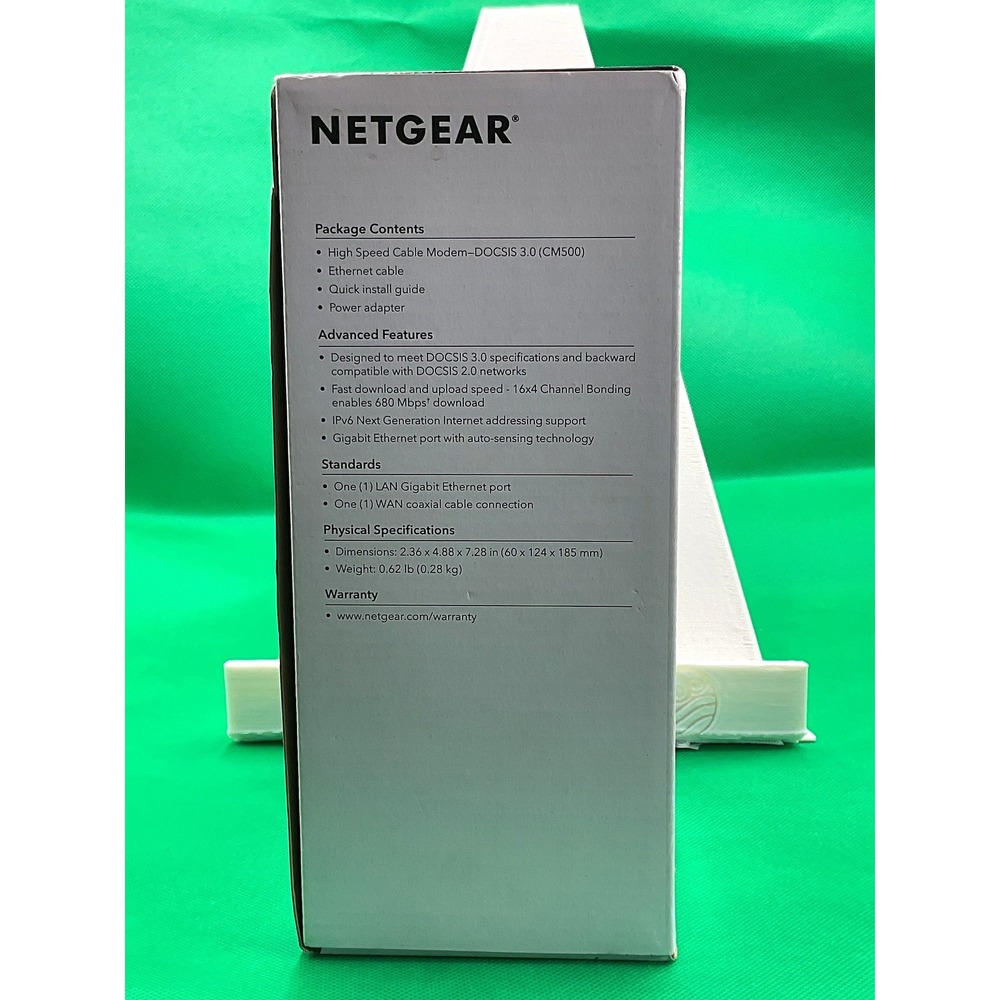 Netgear CM500 High Speed Cable‎ Modem DOCSIS 3.0 New - Picture 6 of 8